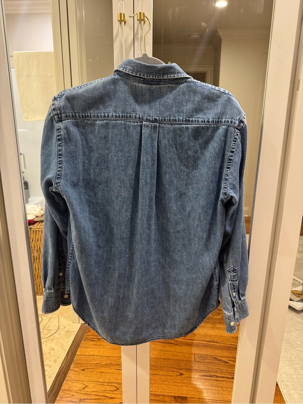 Vintage Ralph Lauren Lauren Jeans Co Denim Button Down Crest Shirt Small - Picture 2 of 3